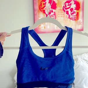 Royal blue Nike Pro sports bra | Size small